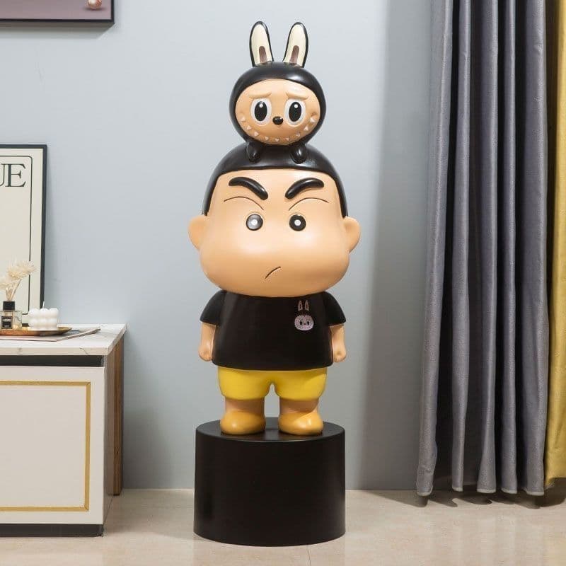 Living Room Decoration Crayon Shin-chan Large Ornament Cute Storage Jar Living Room Decor Japanese Figure Trendy Toy