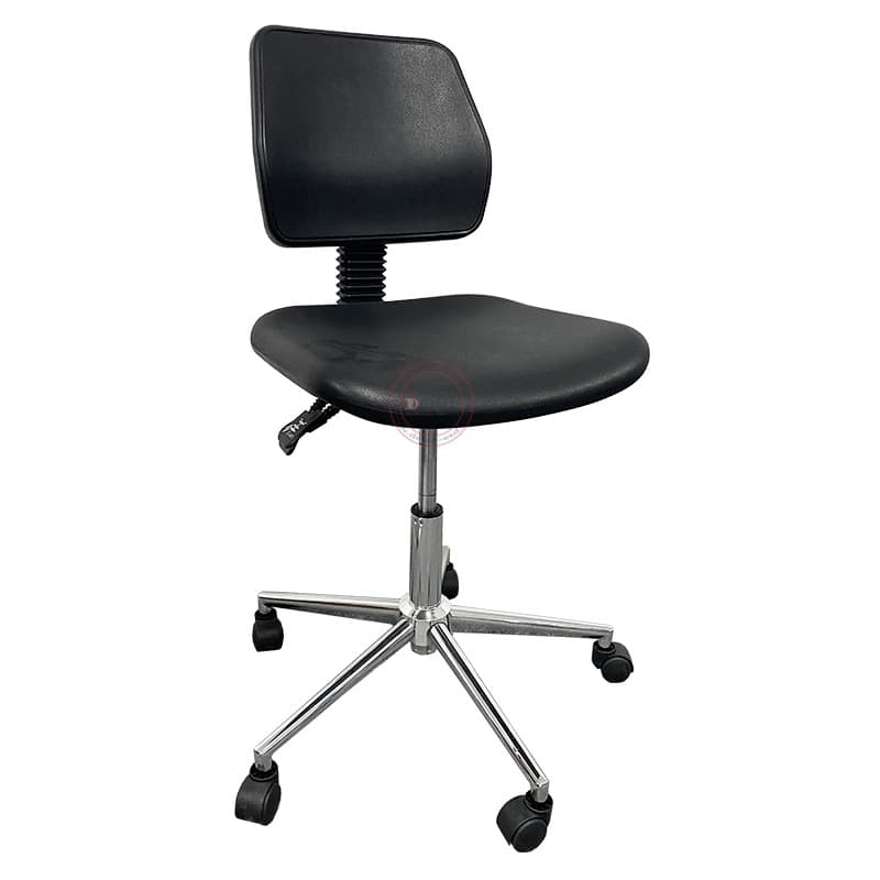 Dual-adjustable anti-static chair, thickened PU foam height-adjustable chair, polyurethane foam anti-static stool, comfortable for long sitting