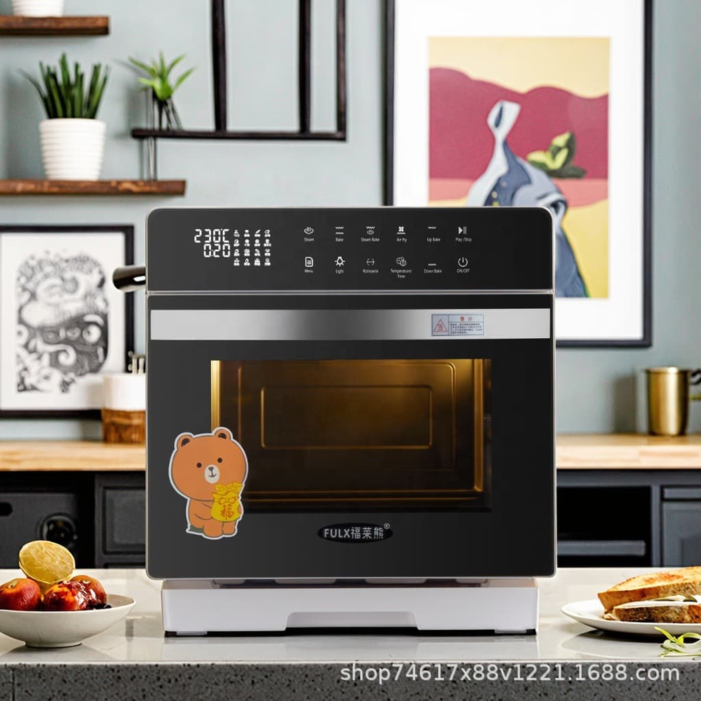 Guangding Visual Air Fryer 20L Large Capacity Multi-function Electric Oven Home Fully Automatic Bake Steam Combo
