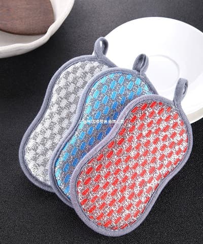 [Single Unit] Double-Sided Dish Sponge Kitchen Scrubber Non-Stick Oil-Absorbing Dishcloth Household Daily Set