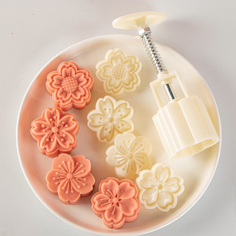 2024 Mid-Autumn Festival New Mooncake Mold Creative 3D National Style Hand-Press Mooncake Press Mung Bean Cake Grinding Mold