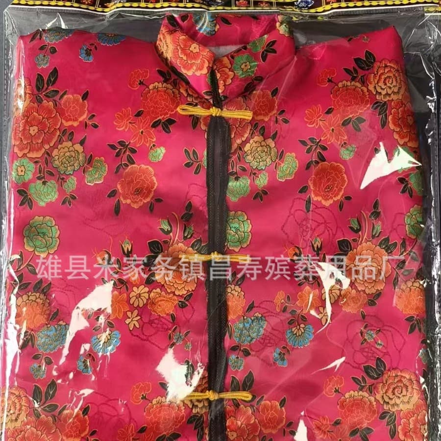 Funeral sacrificial cloth winter clothing for October 1st, thick patterned cloth clothes 50*70 model, one piece 390 sets mixed colors