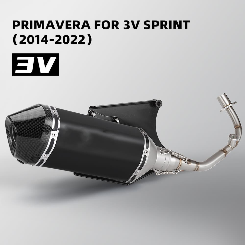 Motorcycle Modification New Vespa Spring 3V Special Full-Section Exhaust Pipe 2014-2022 Non-Destructive Installation