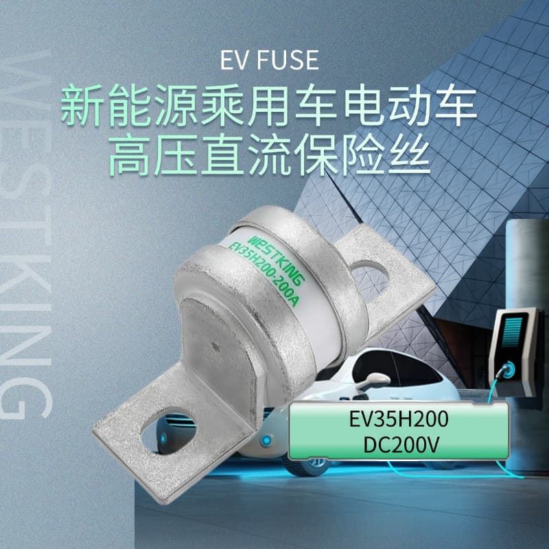 Bolt Type BS88 Fuse, LMT Series (EV35H200) - DC200V Lithium Battery Protection