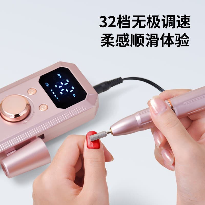 Cross-border Multifunctional Electric Nail File Tool, Small Nail Drill for Cuticle Removal, Nail Filing, and Gel Nail Removal Pen