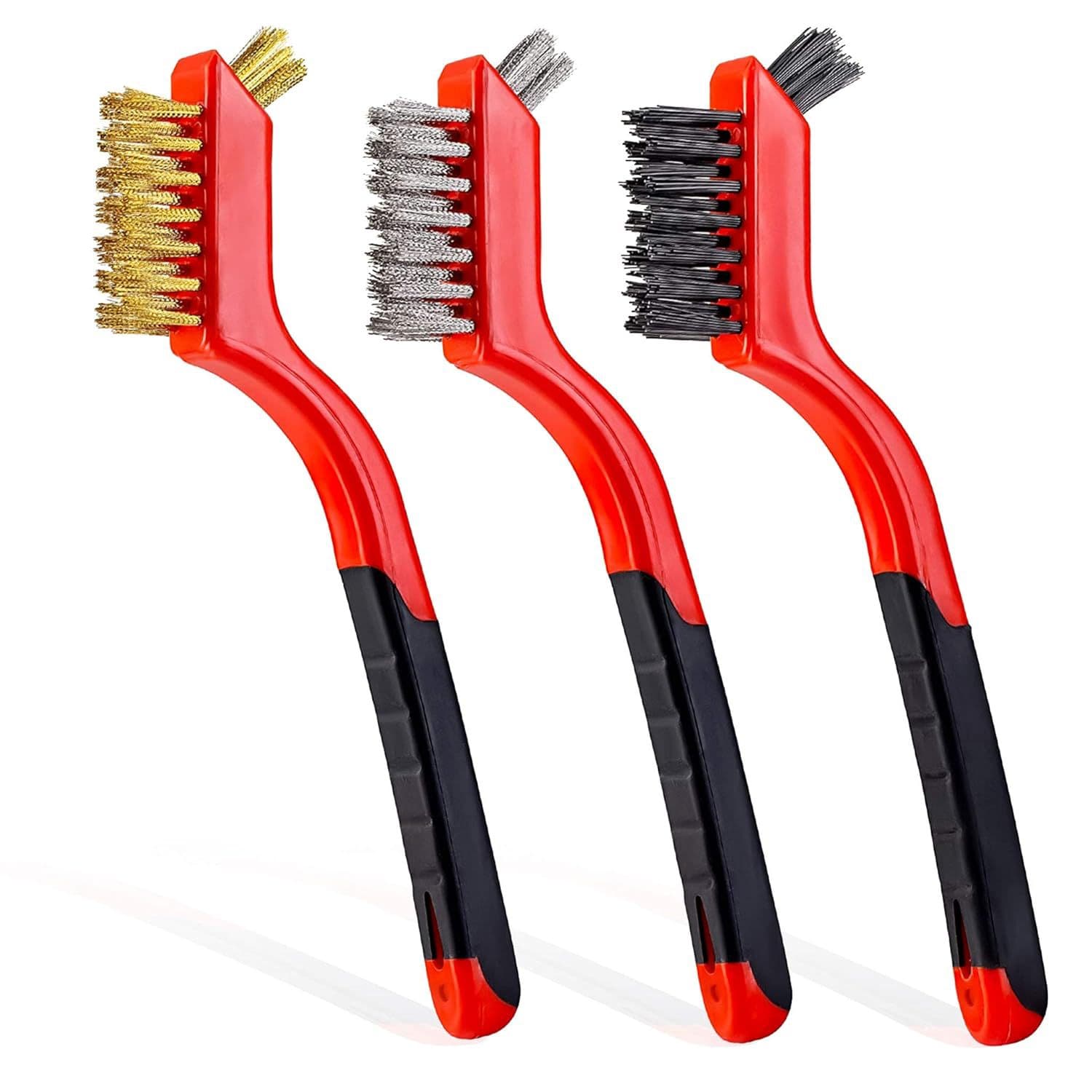 Long Handle Iron Wire Kitchen Gas Stove Cleaning Brush Stove Top Steel Wire Brush for Gas Stove Gap Pot Brush Stainless Steel