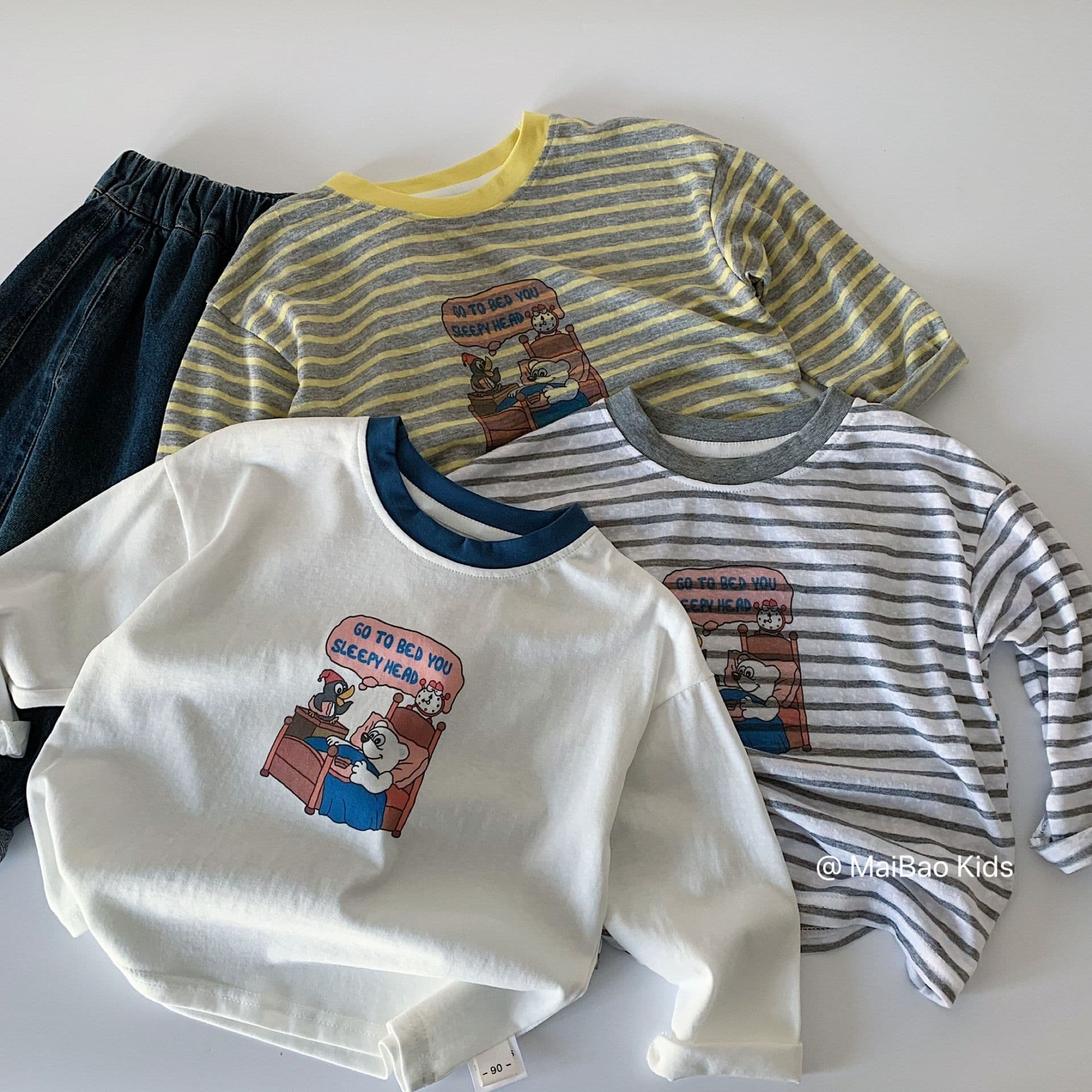 Maibao Boys' T-Shirt 2026 Fall New Kids' Cartoon Print Pullover Undershirt, Long-Sleeve Top for Toddlers & Kids A-Class