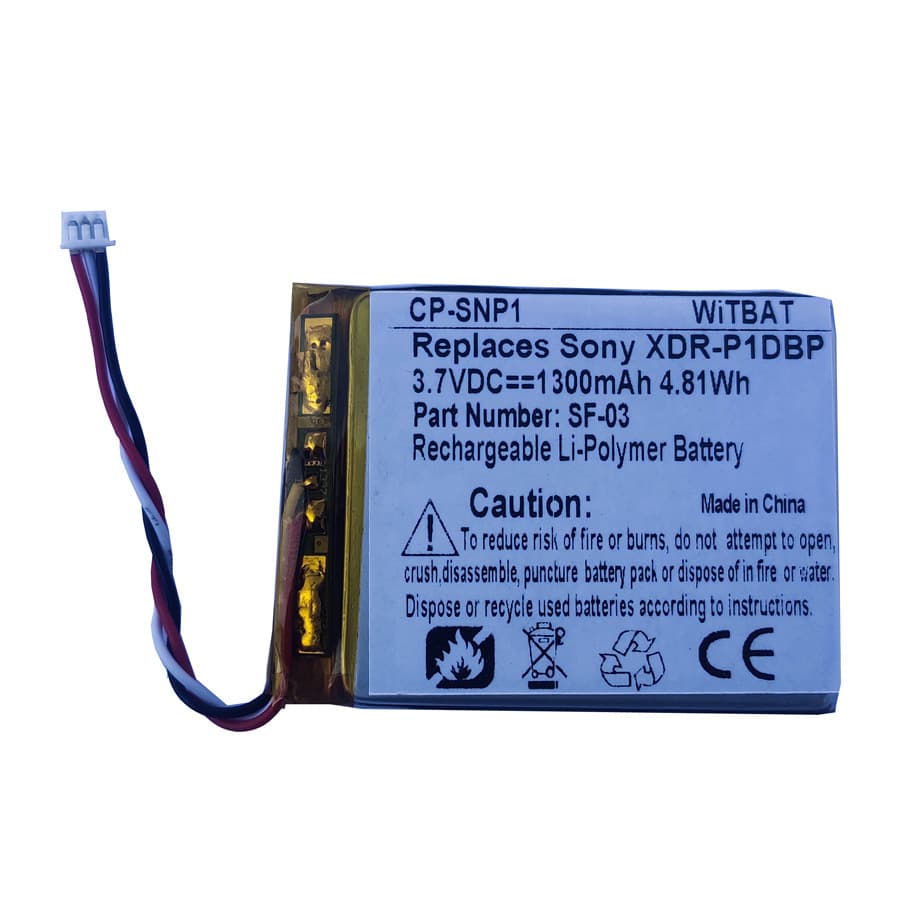 Suitable for Sony XDR-P1DBP radio battery SF-03