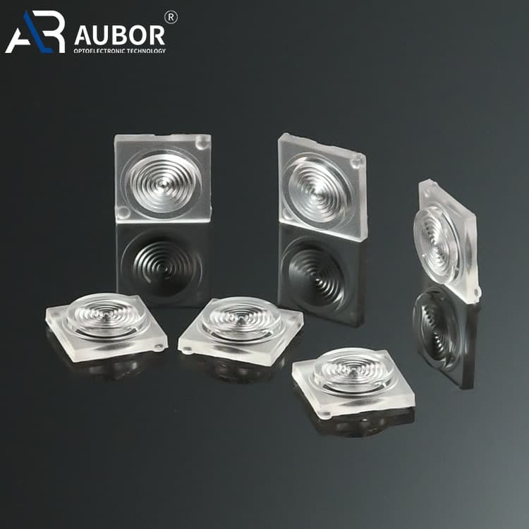 Automotive Ambient Light Silicone UV Lens High Uniformity Interior Lighting Optical Module Custom Component Lens