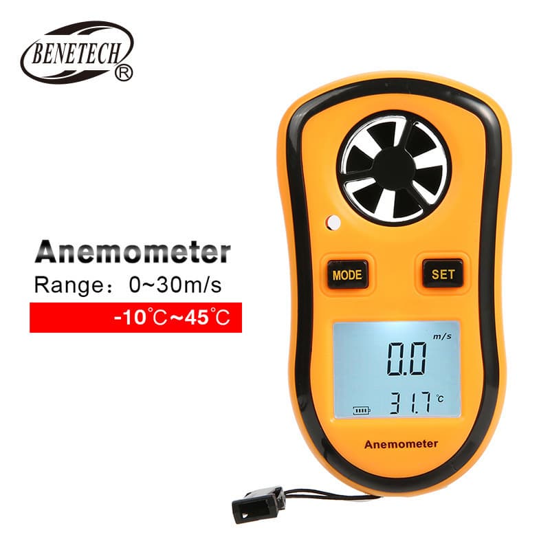 Biaozhi GM8908 Digital Anemometer Marine Meteorological Wind Meter Handheld Wind Speed and Temperature Meter Anemometer
