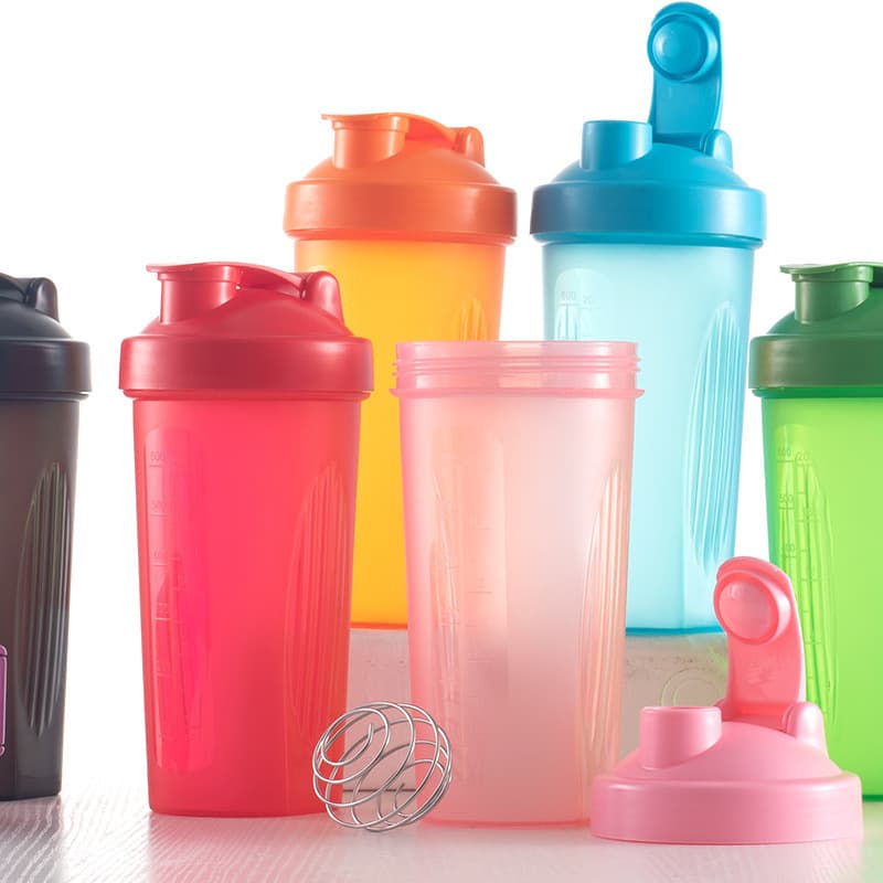 Supply shaker cup 600ml protein powder with ball mixing cup full color plastic large capacity water cup with logo printing