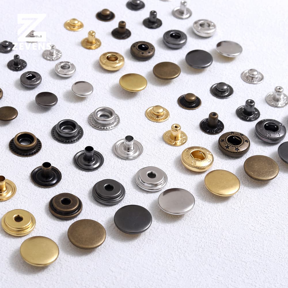 655/633/831/201 Pure Copper Snap Fastener Concealed Snap Press Stud Handmade Leather Hardware Accessories Brass Material High Quality