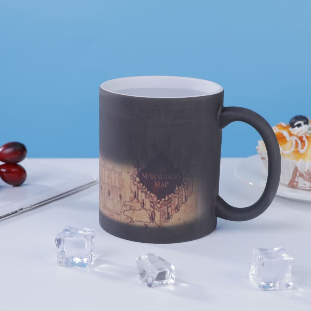 Creative coating, color-changing mug, personalized creative heat transfer LOGO, magic ceramic mug, customizable printing pattern