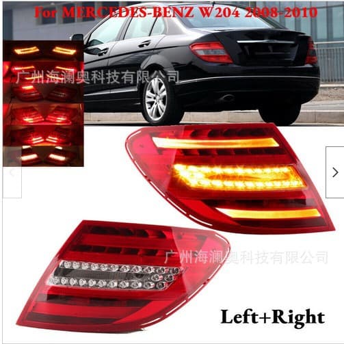 For Mercedes-Benz C-Class W204 Tail Light Brake Light C180 C200 C230 C260 LED 2008-2010 Model