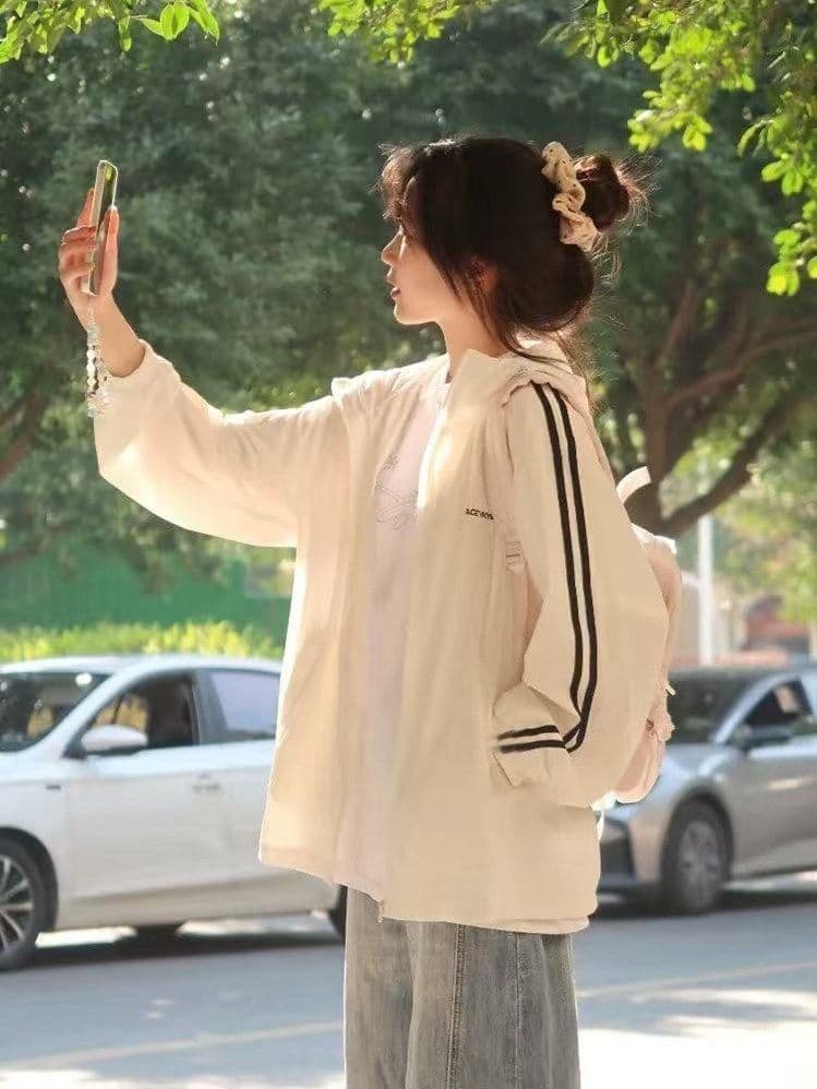 Sun Protection Clothing for Women Summer New Loose Versatile UV Protection Lightweight Breathable Outdoor Sunscreen Jacket