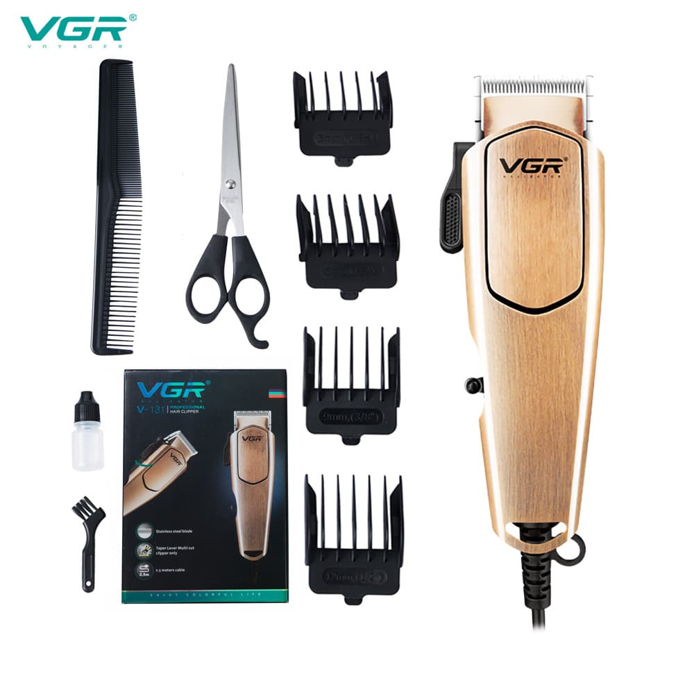 VGR131 Cross-border Plug-in Hair Clipper High-power Electric Hair Trimmer Professional Fade Haircut Clipper