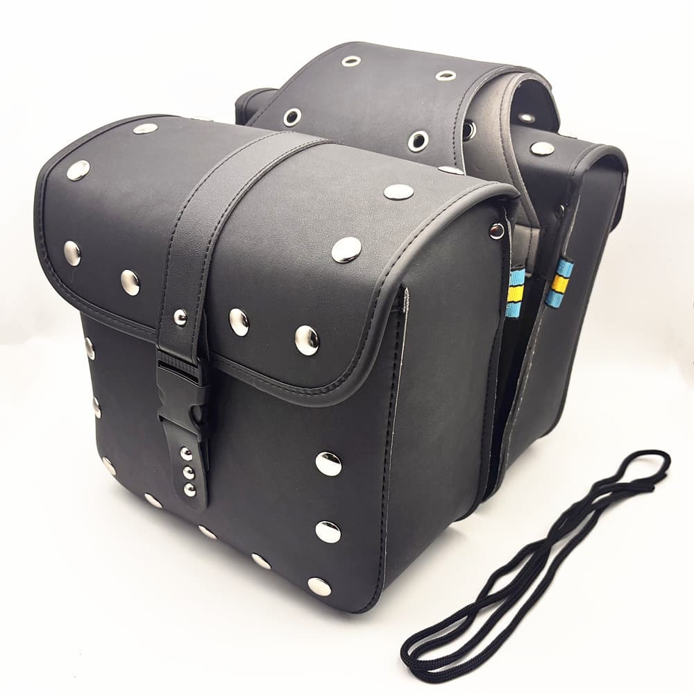 Vintage Motorcycle Side Bag Universal Scooter Side Bag Electric Bike Side Box Saddle Tool Bag Side Pouch Luggage