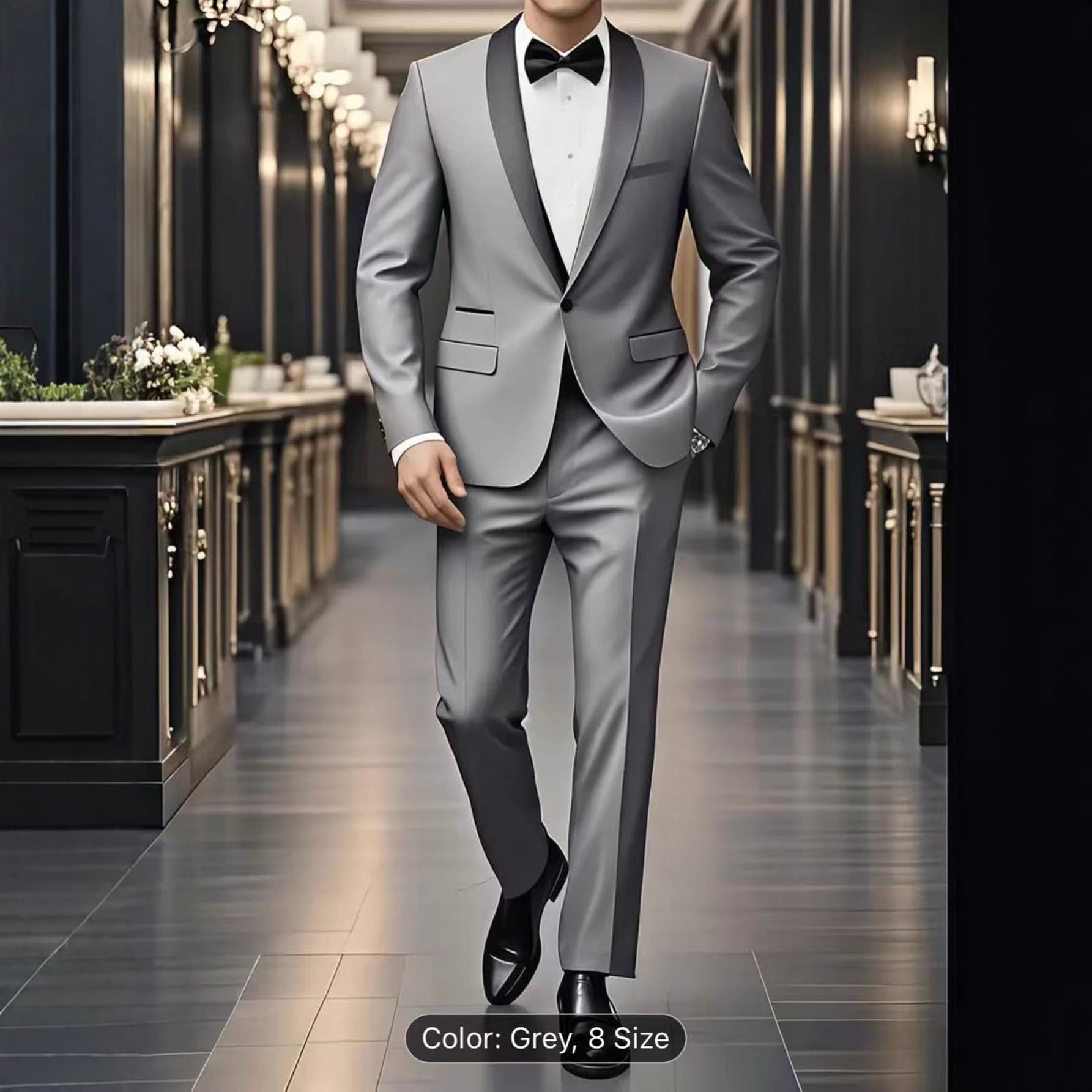 2025 Autumn/Winter New Men's Formal Suit Set Wedding Best Man Tuxedo Banquet Host Three-Piece Suit Wholesale