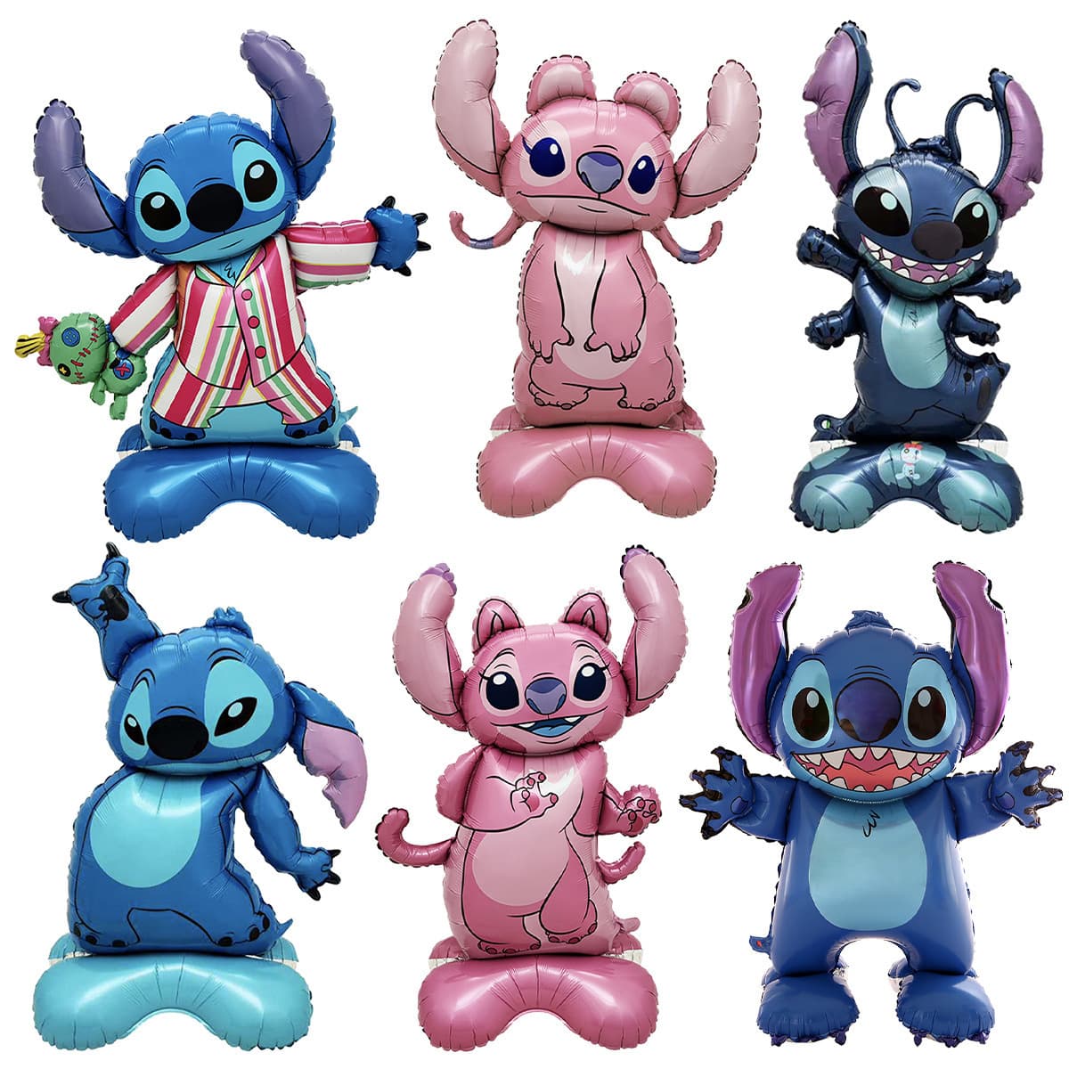 Cross-border hot selling Lilo and Stitch Cartoon Aluminum Film Balloons Birthday Party Children's Decorative Balloons Wholesale
