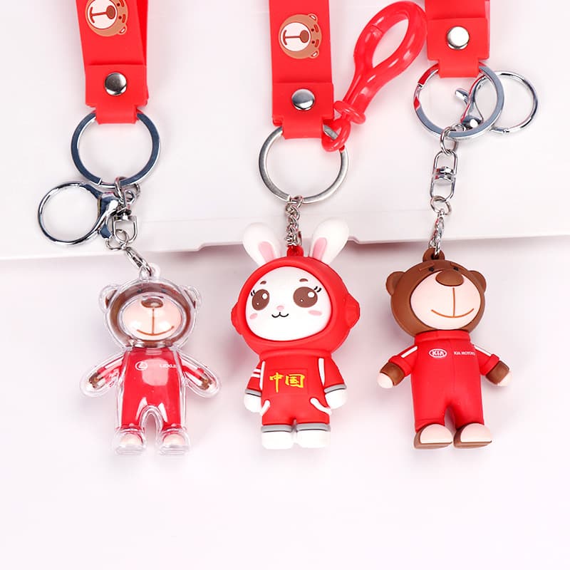 Trending Car Emblem Bear Keychain for Volkswagen, Lexus, BMW, Mercedes-Benz, Honda, Toyota - Wholesale Auto Brand