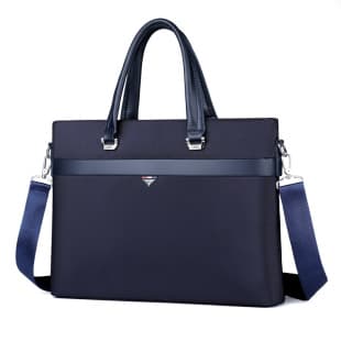 Simple Men's Business Briefcase Laptop Bag Large Capacity Document Bag Summer Commute Office Bag