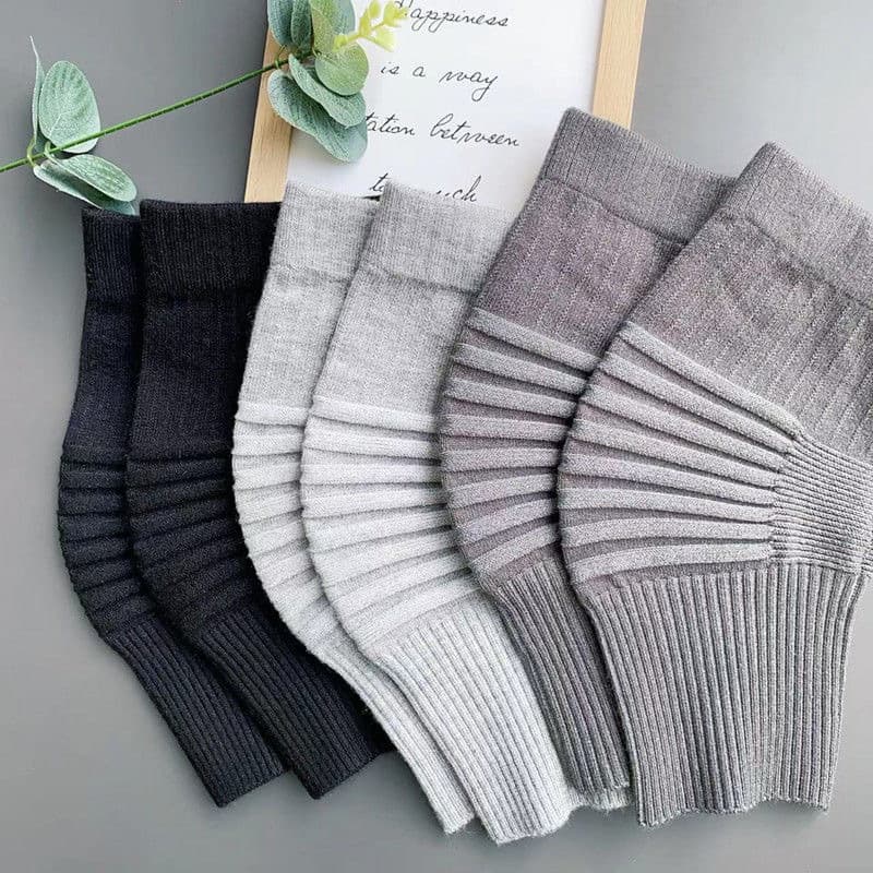 Women's Knee Pads, Warm and Thick, Protect Knee Joints, Old Cold Legs, Non-Slip Over-The-Knee Socks, Korean Autumn and Winter Pure Color, Unisex Style
