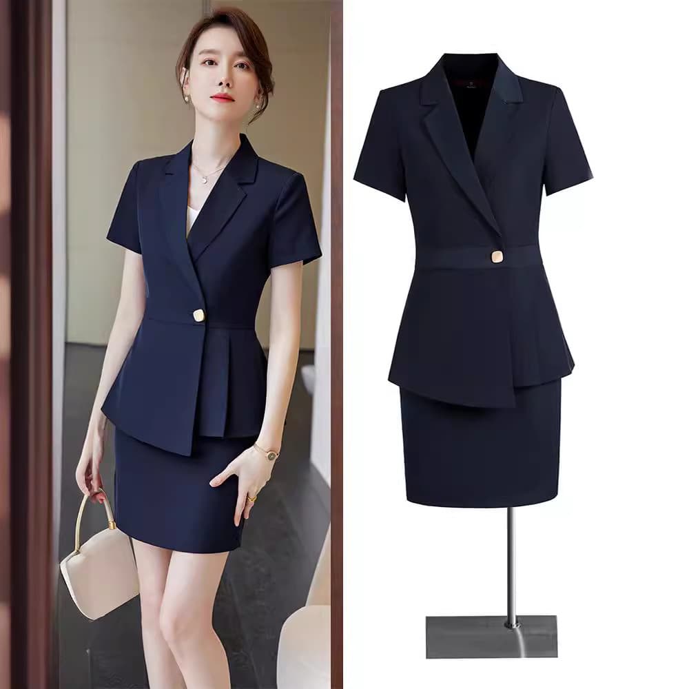 Professional work suits, short-sleeved suits, and uniforms for hotel managers and supervisors.