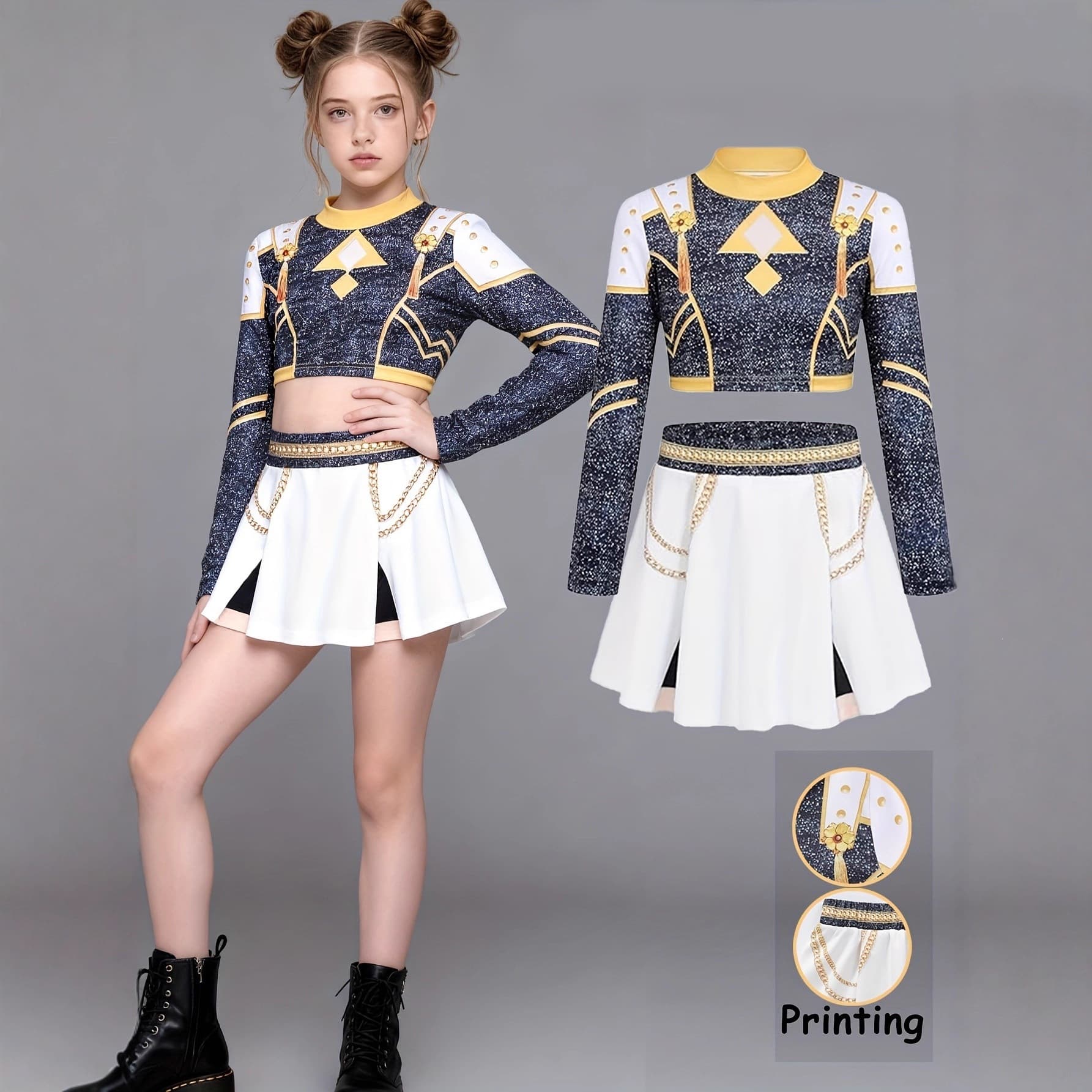 Cross-border new product Witch Hunters K-POP star cos suit zoey rumi children's popular peripheral two-piece set