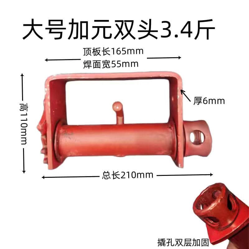 Truck Trailer Rope Tightener Welded Weld-Free Wire Tensioner Manual Ratchet with Fine Gear Teeth, Heavy-Duty
