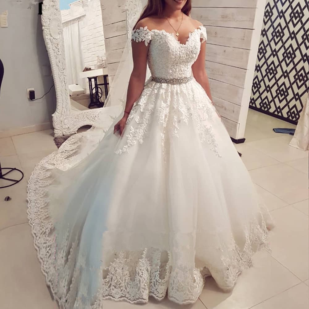 2026 New Mid-Long Sleeve Wedding Dress Fashion White Elegant Mid-Rise A-Line V-Neck Chinese Style Short Wedding Dress Customizable for Export