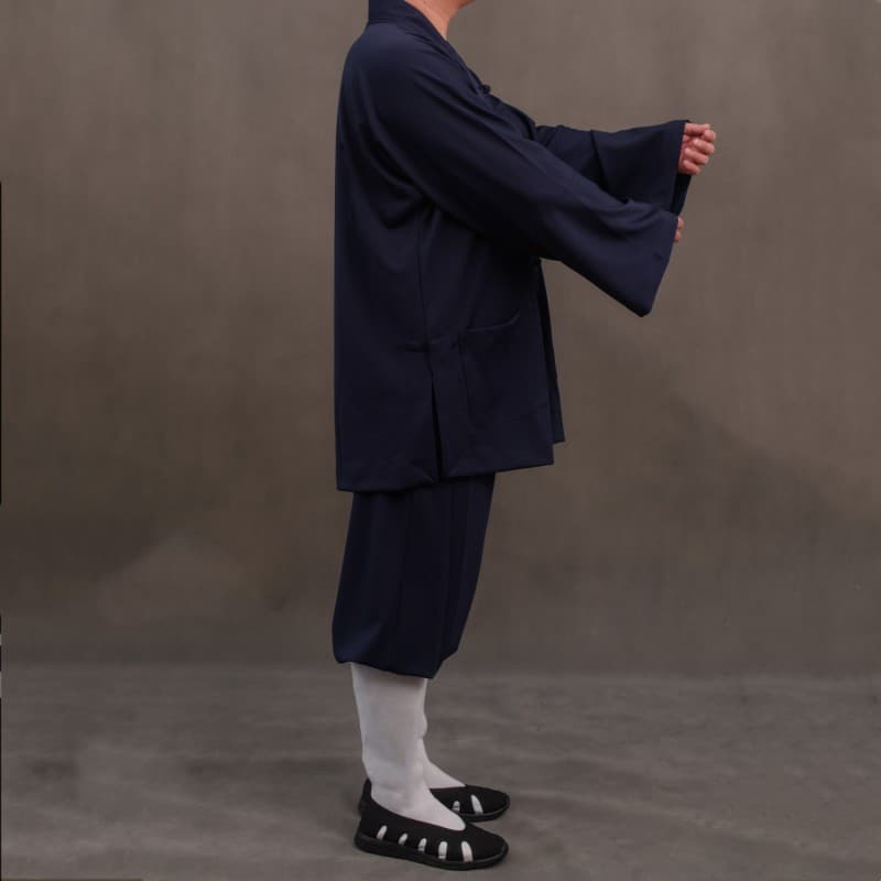 Shang Xinyuan thick material Roman double-breasted Taoist robe set Tai Chi suit Taoist priest's robe women's summer, autumn and winter Taoist robe