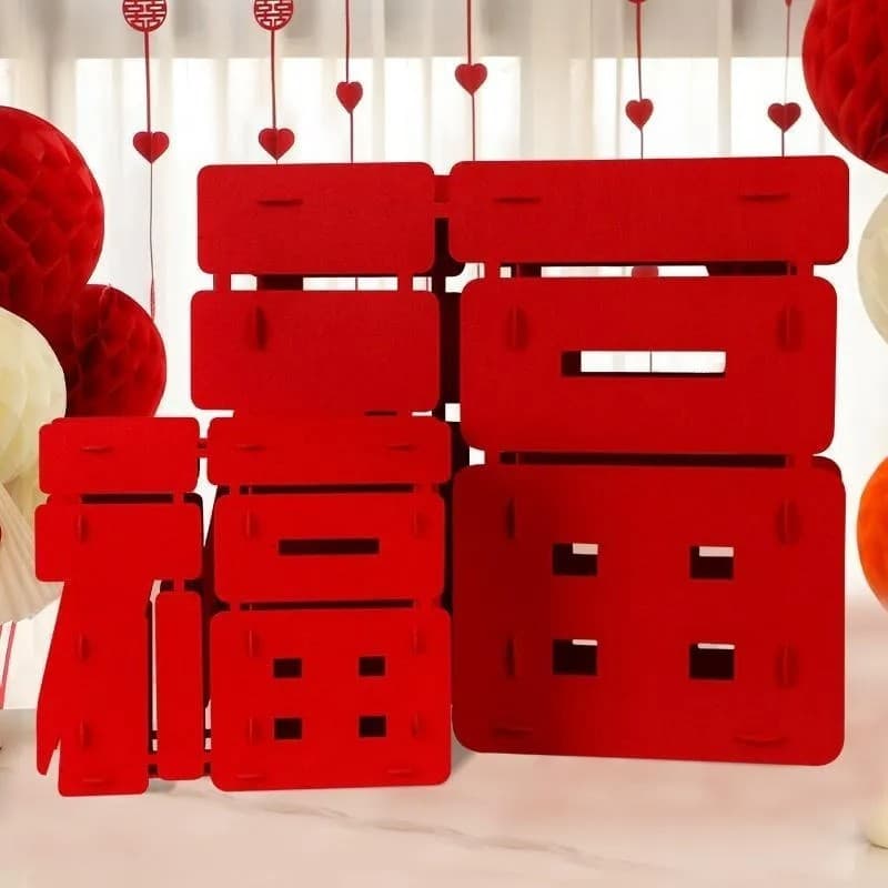 3D New Year Blessing Character Decoration 2025 Snake Spring Festival Scene Atmosphere New Living Room Arrangement