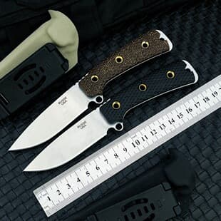 Factory Wholesale Bass Combat Knife Outdoor Straight Knife High Hardness Tactical Military Knife Wilderness Survival Integrated Knife