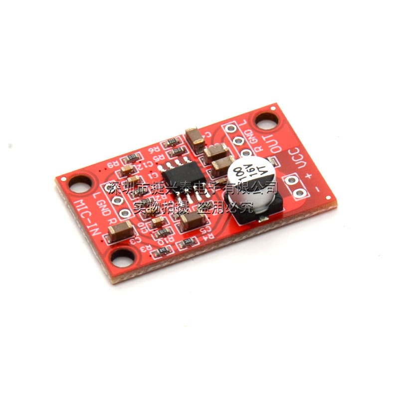 AD828 Piezoelectric Ceramic Disc Preamplifier Board Piezoelectric Ceramic Pickup Module