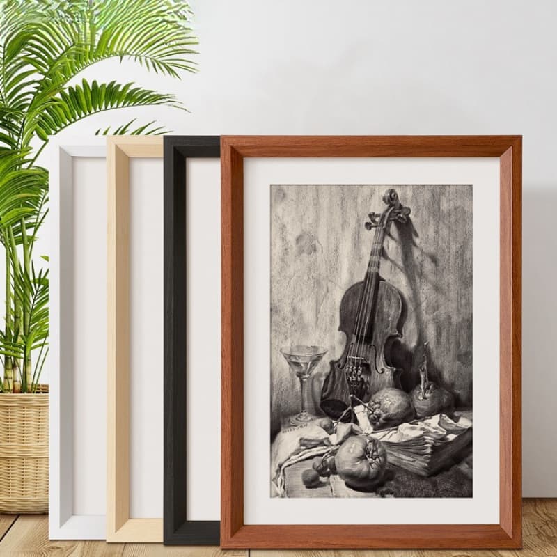 A4 Wooden Picture Frame Wall Mount A3 Frame 4K 8K Open Frame for Children's Sketch Oil Painting Framing 12 Inch Frame