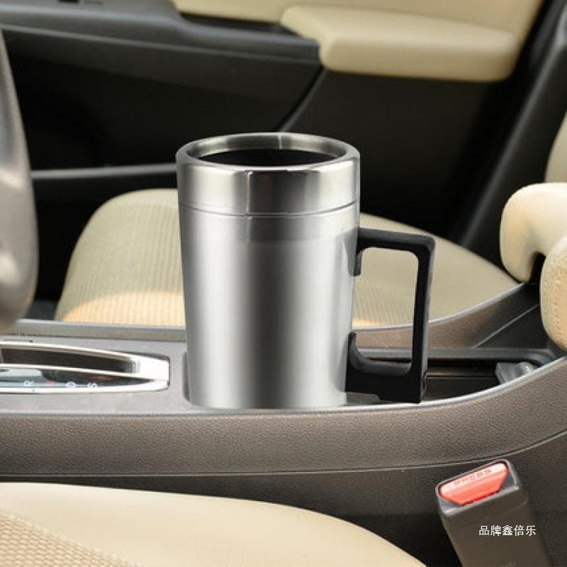 Car Kettle 12V Auto Water Boiler Electric Heating Cup 24V for Trucks Insulated Hot Water Heater