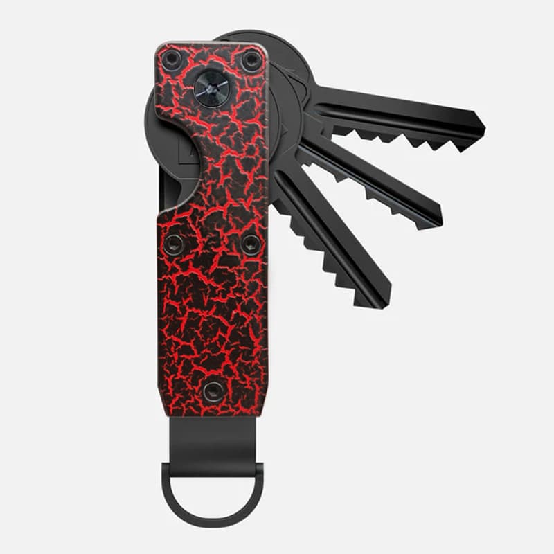Factory Direct New Cross-border Keychain Metal Multi-functional Key Organizer with AirTag Slot Key Clip