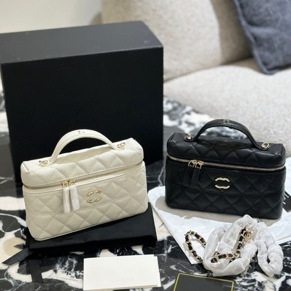 2025 New Style Little Fragrance Box Bag Women's Lunch Box Bag Exquisite Diamond Quilted Chain Bag Crossbody Handbag Trendy