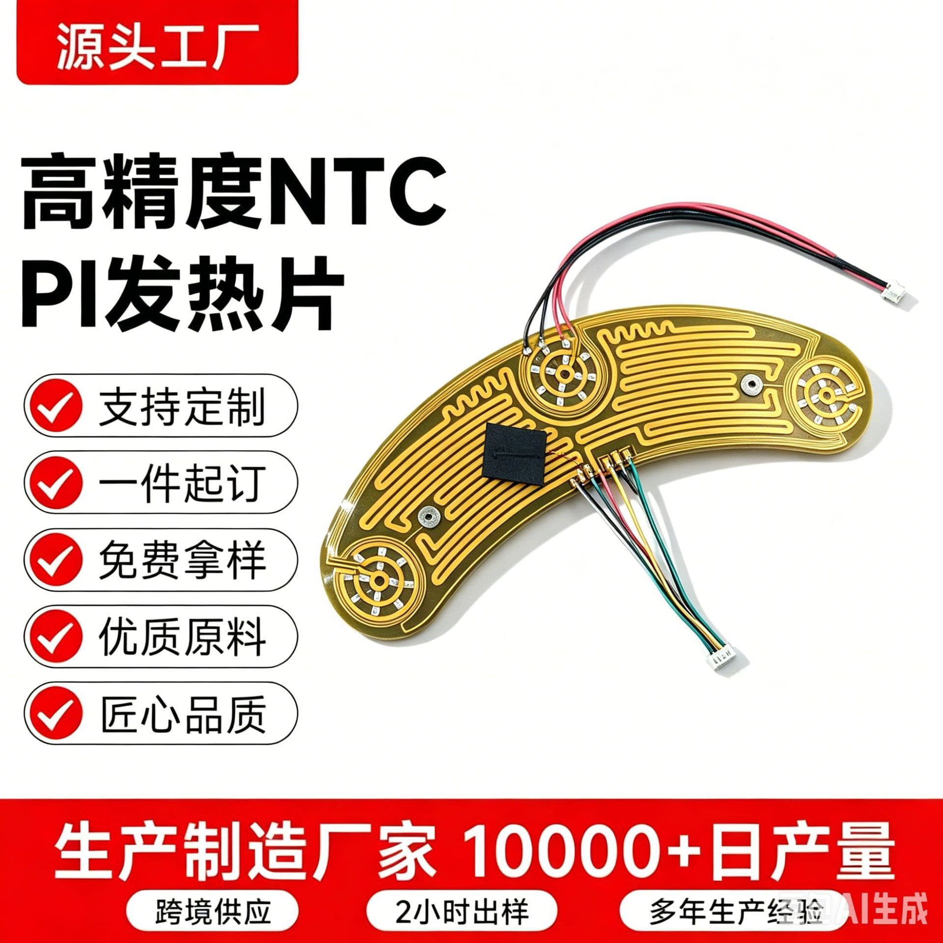 PI Massage Belt Heating Pad, Electric Heating Pad, Massage Eye Mask Heating Pad, Heating Element, Pillow Heating Film