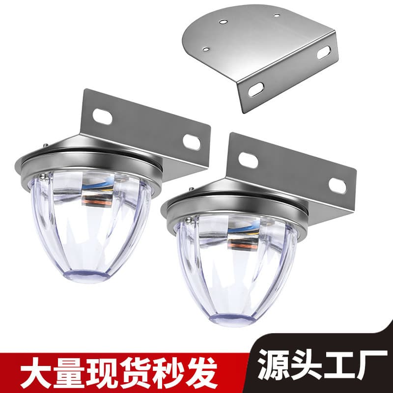 Cross-border Truck Watermelon LED Truck Side Light with Bracket, Constant On + Flashing, Single Color, Dual Color, RGB Side Light