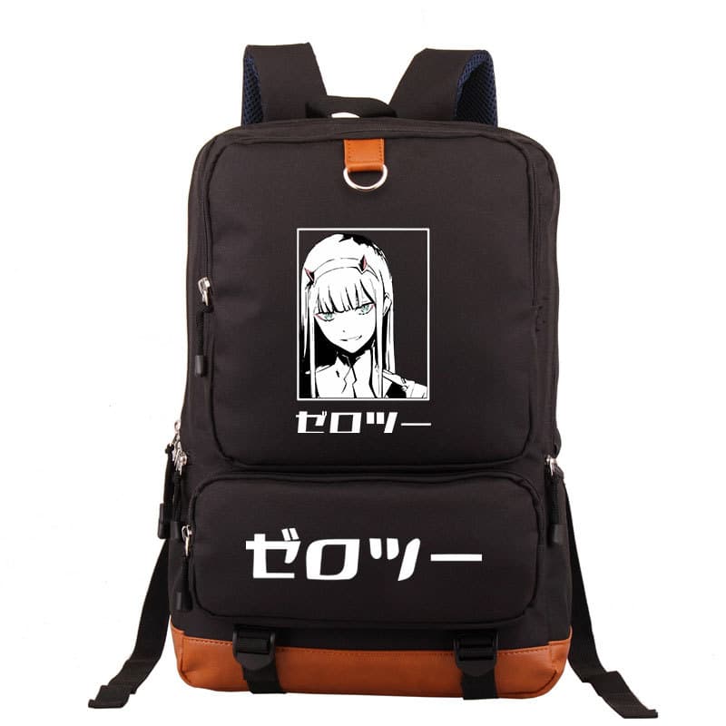 New Cross-Border Anime DARLING IN THE FRANXX Zero Two Trendy Backpack Casual Oxford School Bag Back-to-School