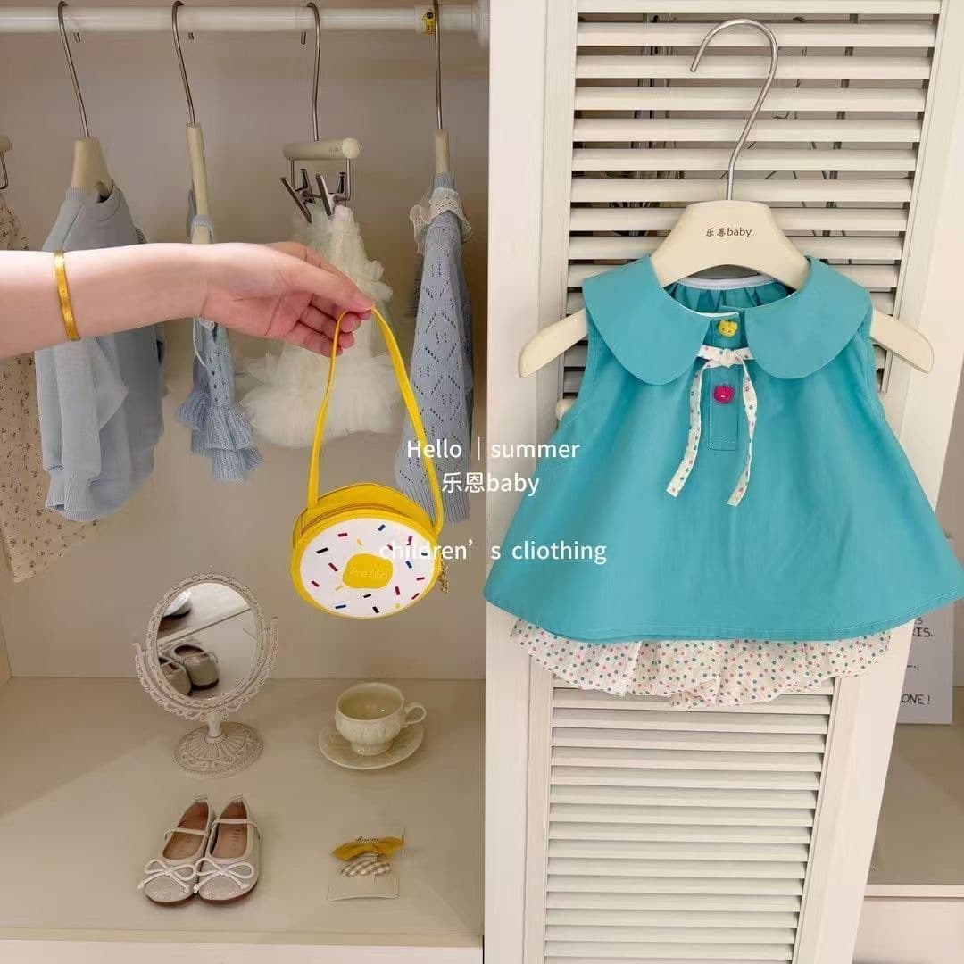 Summer Fresh Baby Outfit Single Item Cute Fun Style Summer Vest Two-Piece Set 2026 Summer New