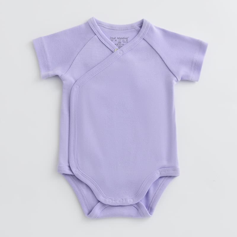 Newborn Baby Summer Short Sleeve Bodysuit Baby Boy Girl Bodysuit Triangle Bodysuit Cotton Crawling Suit