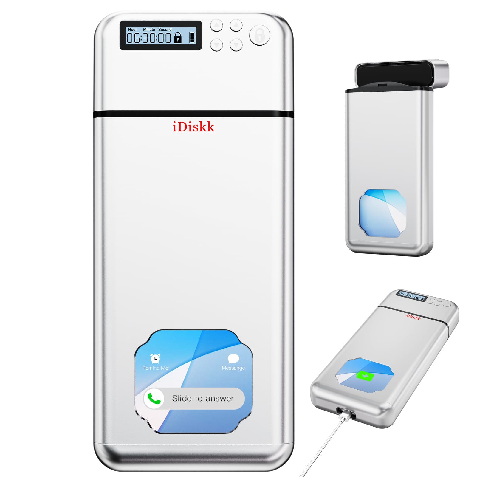 Smart Phone Lock Box with Timer for Self-Discipline, Screen Time Management, Anti-Gaming Addiction, Compatible with iPhone and Android