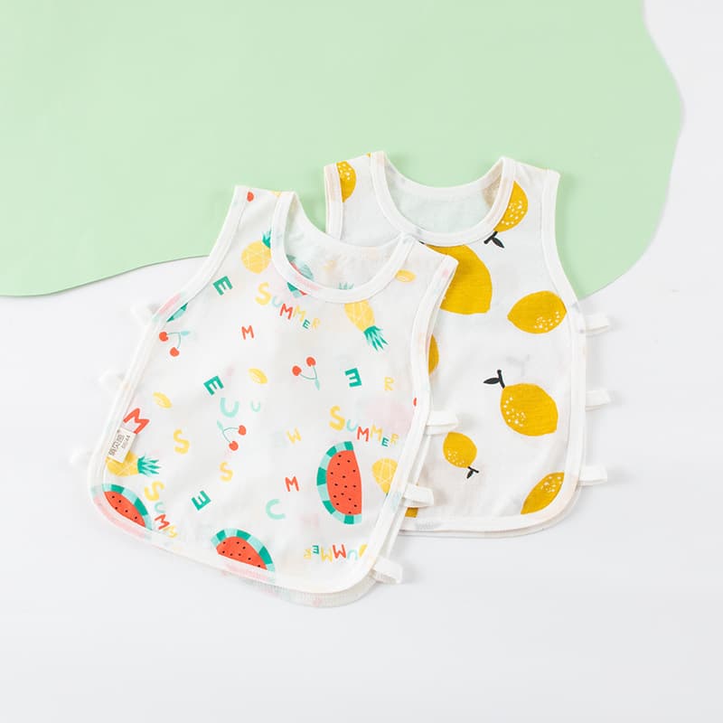 Baby summer pipa jacket sleeveless vest pure cotton thin single-piece top male and female baby newborn air-conditioned clothing category a