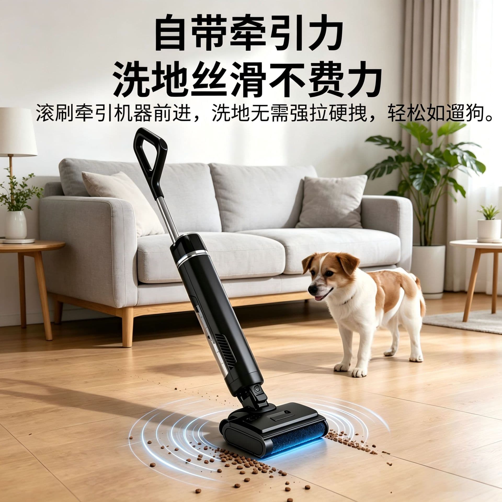 Cross-border Home Floor Washer Automatic Smart Wireless Charging Cleaning Vacuum Mop All-in-One