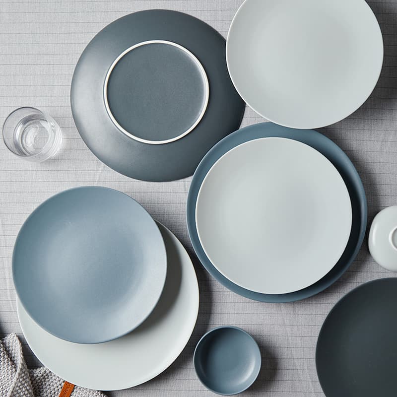 Restaurant Quality Ceramic Steak Plate Dinnerware Dish Simple Style round Shape Microwave Safe for Hotel And Home Use