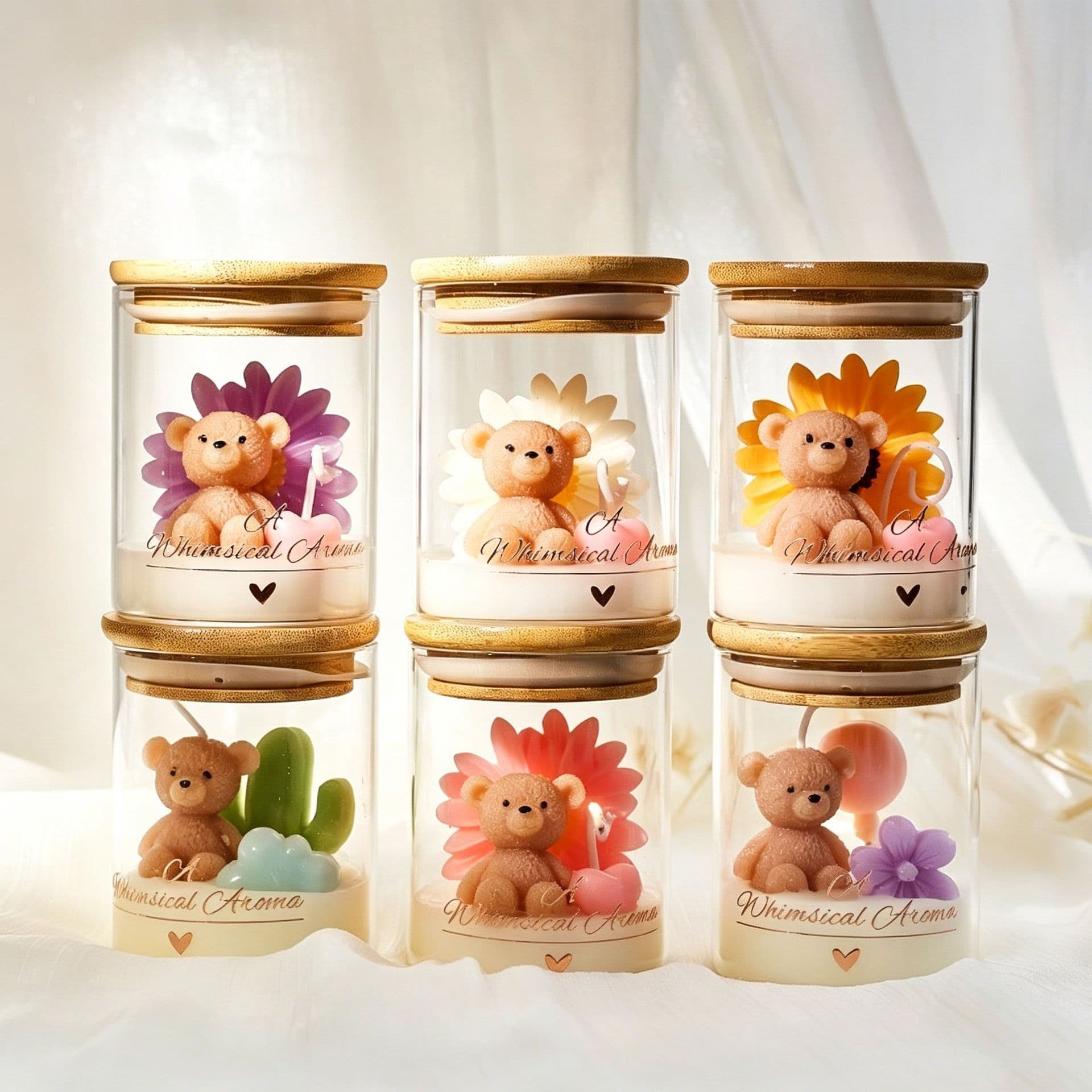 Best-selling Bear Aromatherapy Candle, Cute Creative Smokeless Scented Soy Wax, Ambiance Gift for Women's Birthday