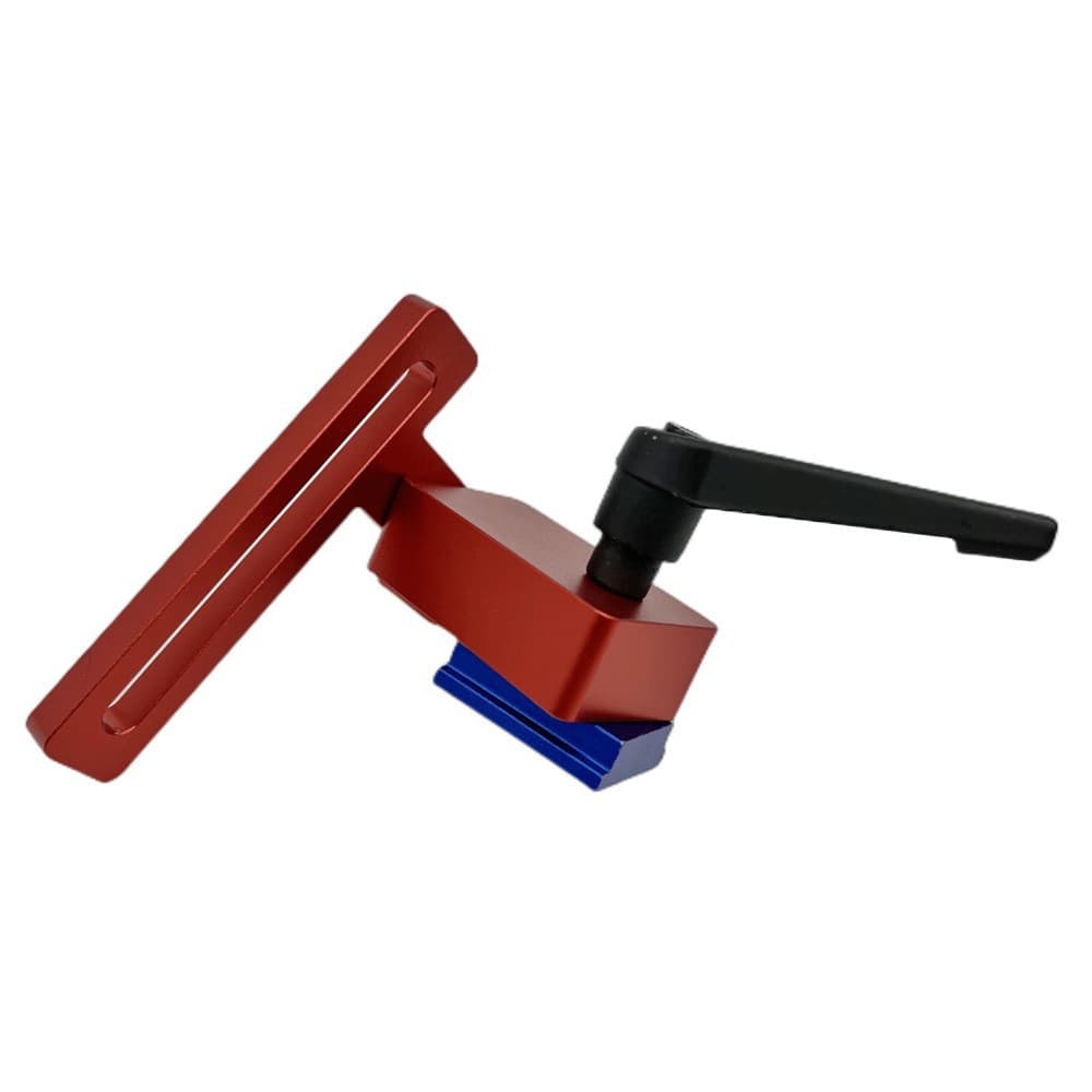 Woodworking T30 Track Limiter Aluminum Alloy Beveled Stop Block Saw Table Slide Bracket Woodworking Red