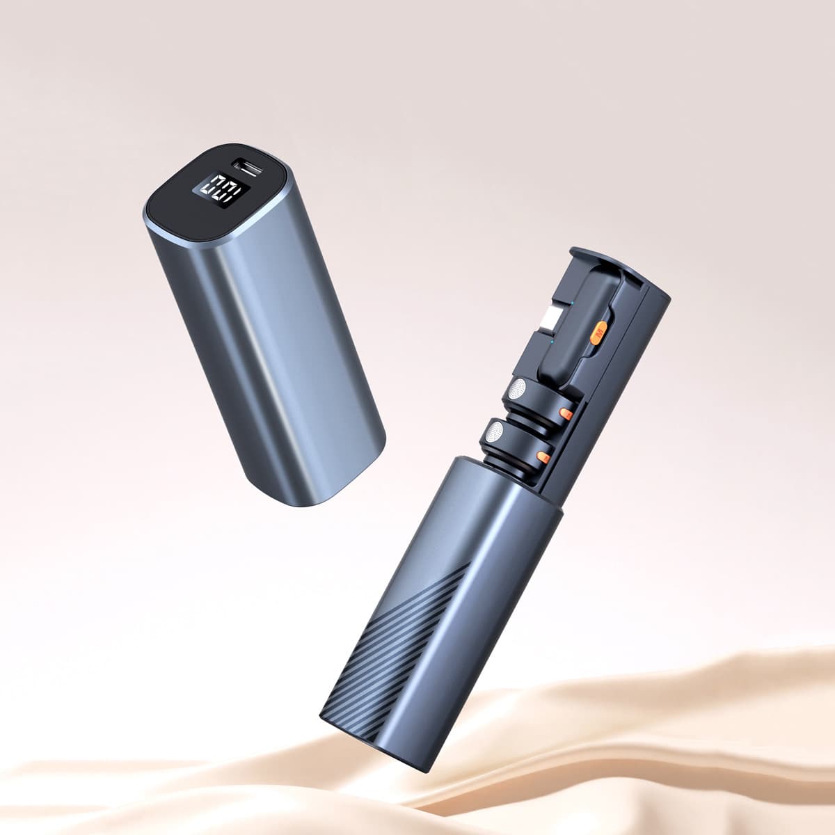 Cross-border New Wireless Lapel Microphone Private Mold Compact Round Mic with Pull-out Charging Case, Live Streaming Mic Noise Reduction Manufacturer